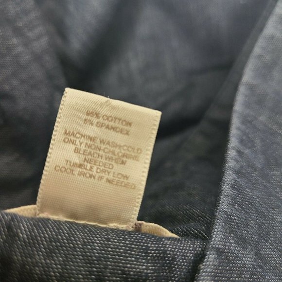 ANN TAYLOR LOFT Blue Original Fit Pants Size 4 - Picture 4 of 5